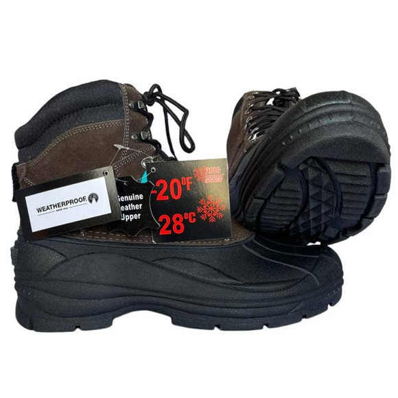 💎✨NEW✨💎 WEATHERPROOF AIRY Dark Brown Men's boots - Picture 2 of 9